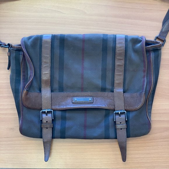 Burberry Canvas Messenger Bag - Picture 1 of 12